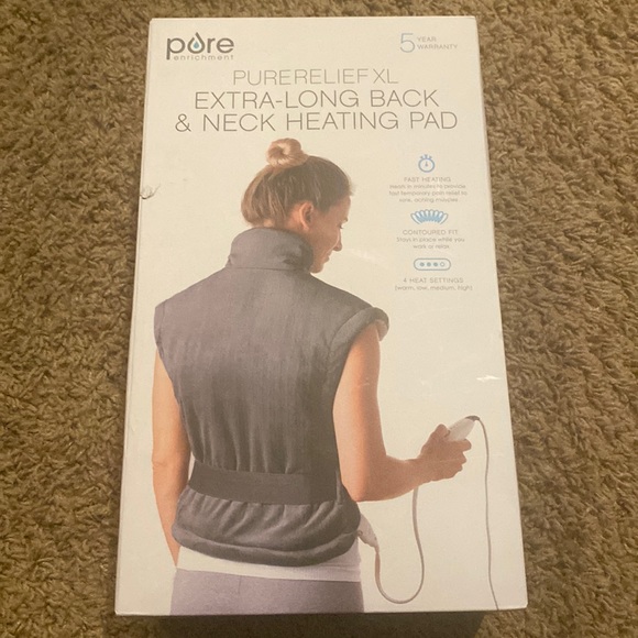 Pure Enrichment Wearables Extra Long Back And Neck Heating Pad